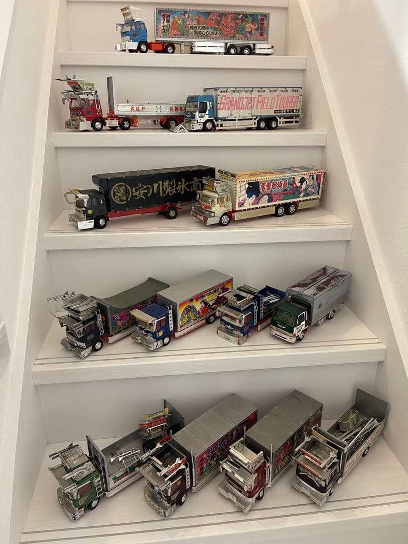 デコトラプラモデル全部セット　年代物当時物アオシマ　ジャンクレストアベース希少