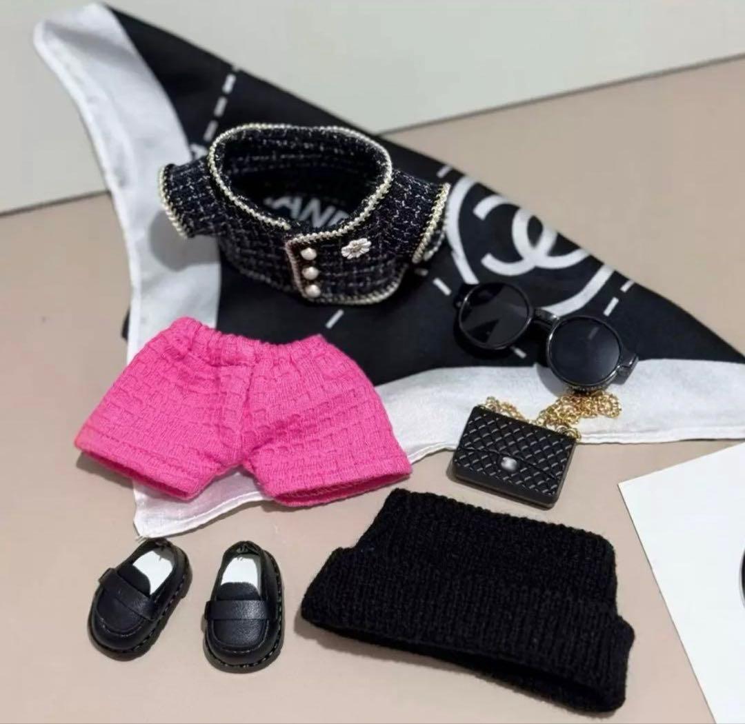 Labubu BIGBANG G-DRAGON ジヨン着用風 ぬいぐるみ服 7点