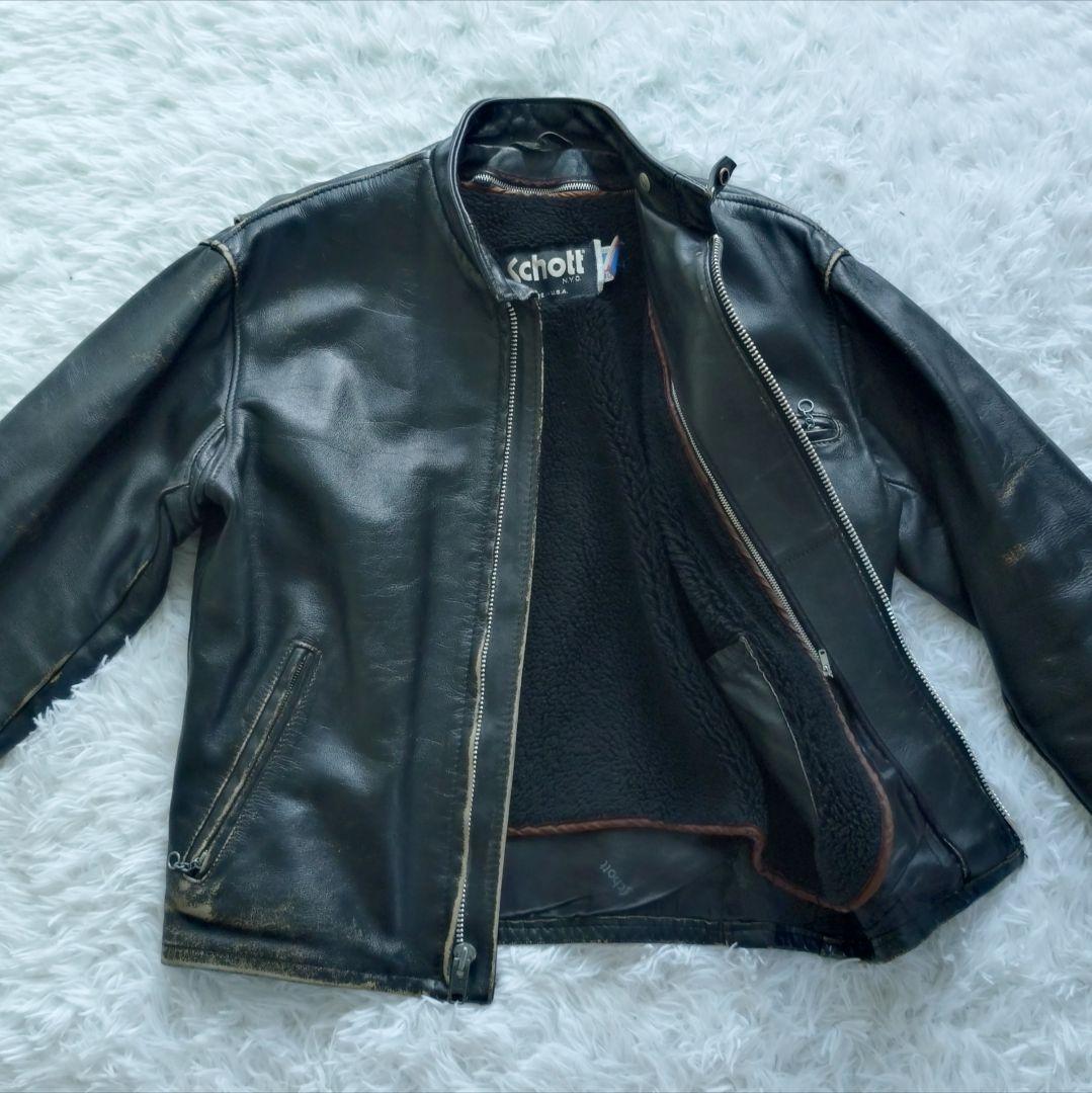 SCHOTT シングルライダース ジャケット ボア ライナー 40