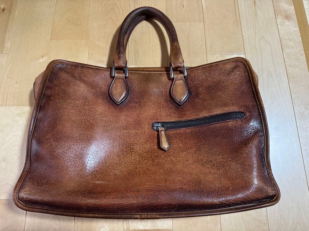 【ベルルッティ Berluti】 アンジュール　特注クロコ型押しパティーヌ