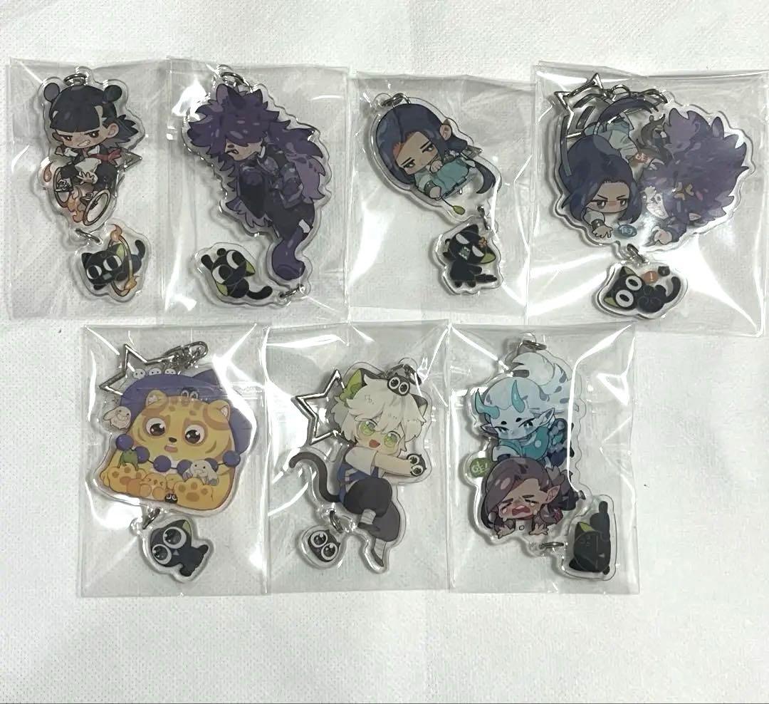 7種　羅小黒戦記 野生の狼ver トレーディング アクリルキーホルダー