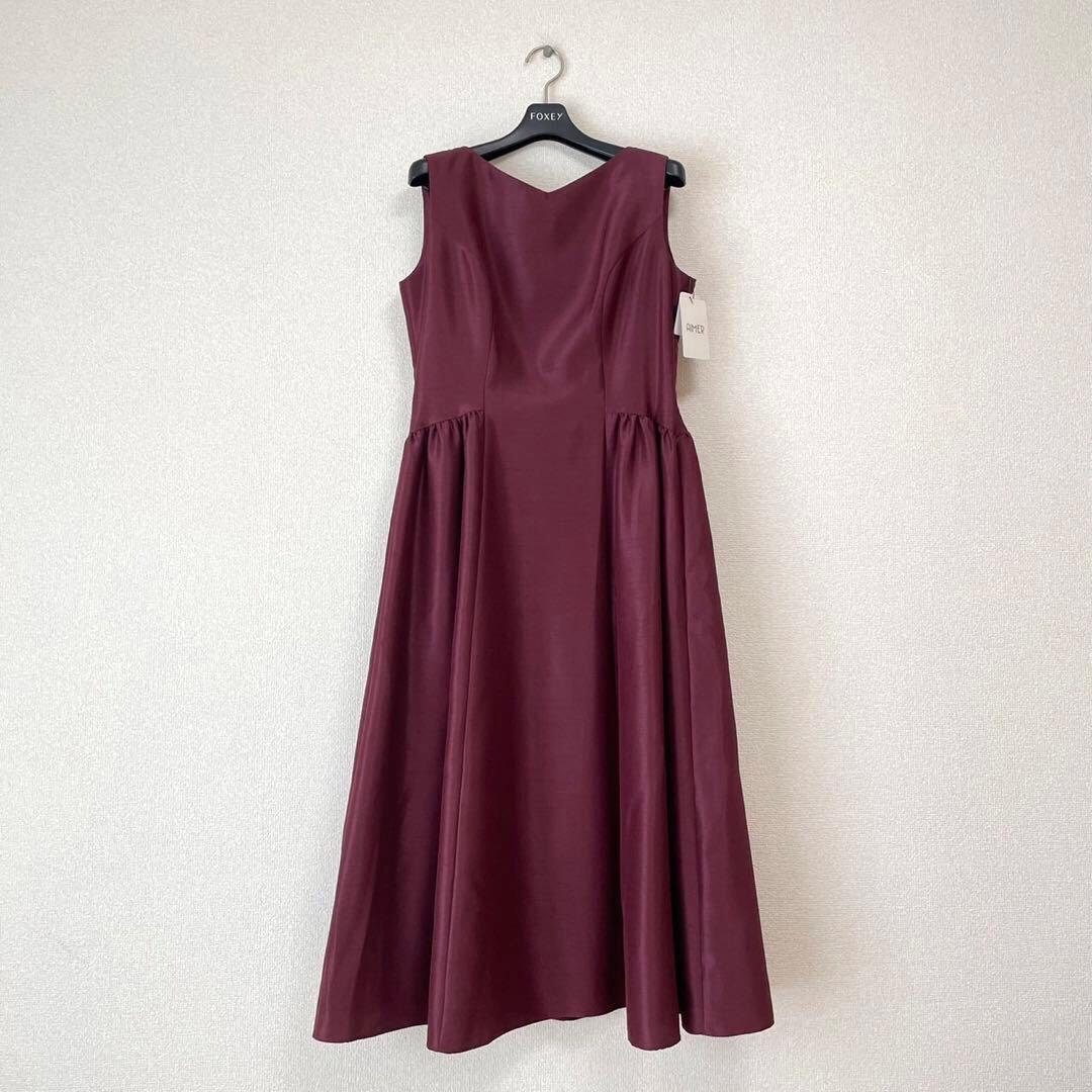 【新品未使用】AIMER シャンタンフレアドレス