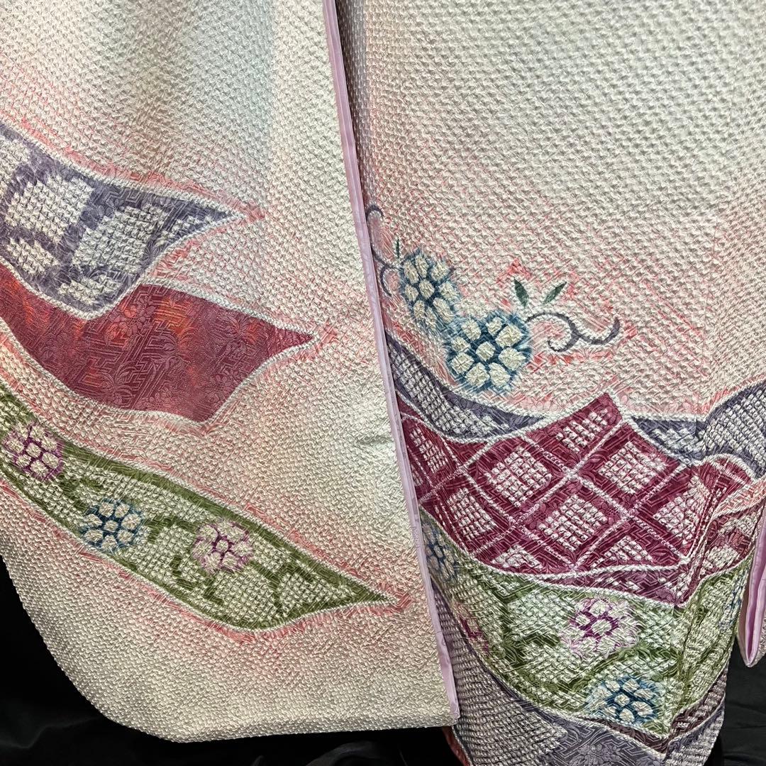 ■逸品■総絞り■古典御所車模様■正絹振袖フルセット■成人式結婚式■振袖一式