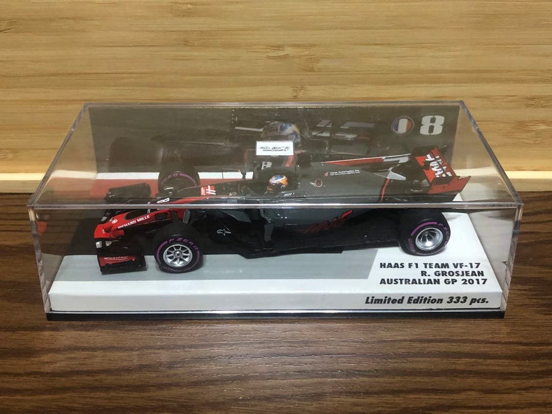 ミニチャンプス1/43 ハースF1チームVF-17 R.グロージャン 海外別注品
