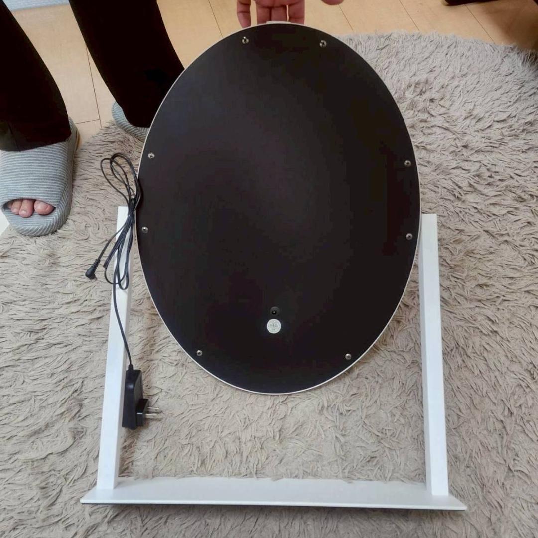 専用 Francfranc フッツェ ハリウッドミラー ラウンド L ホワイト