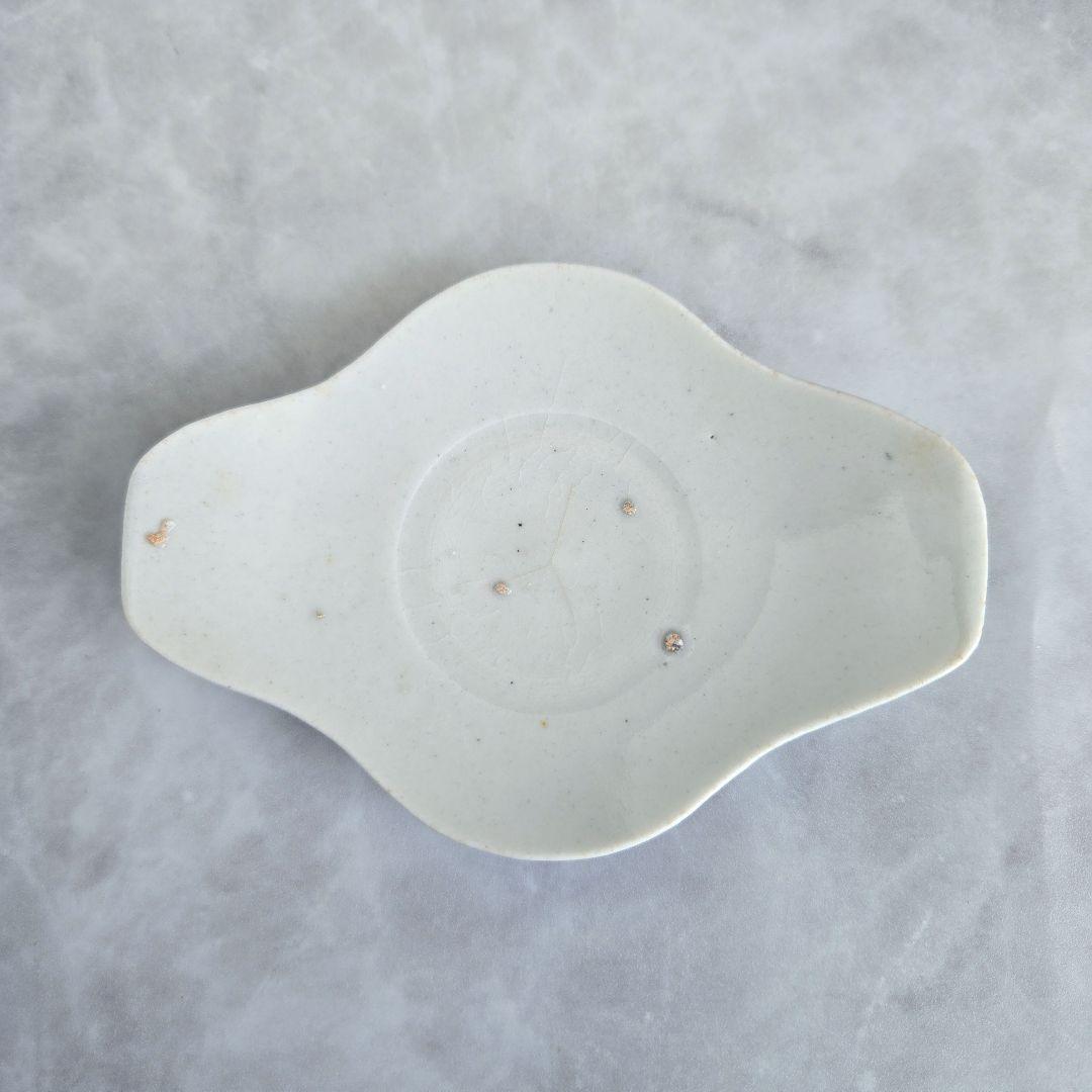 古伊万里　白磁　茶托　江戸時代　藍九谷　古九谷　アンティーク　骨董　柿右衛門白磁