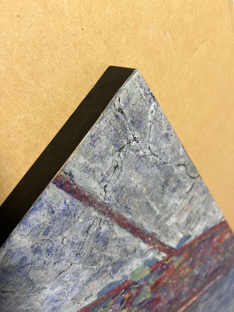 日本画　人物　青年　百合　ユリ