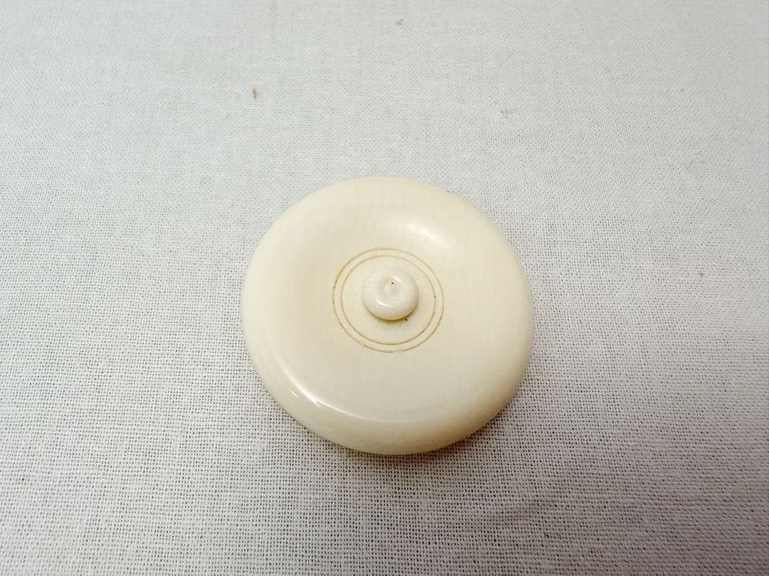 未使用 茶道具 大家具子造 硝子 丸肩衝 茶入 笹蔓緞子 仕覆付き 元箱