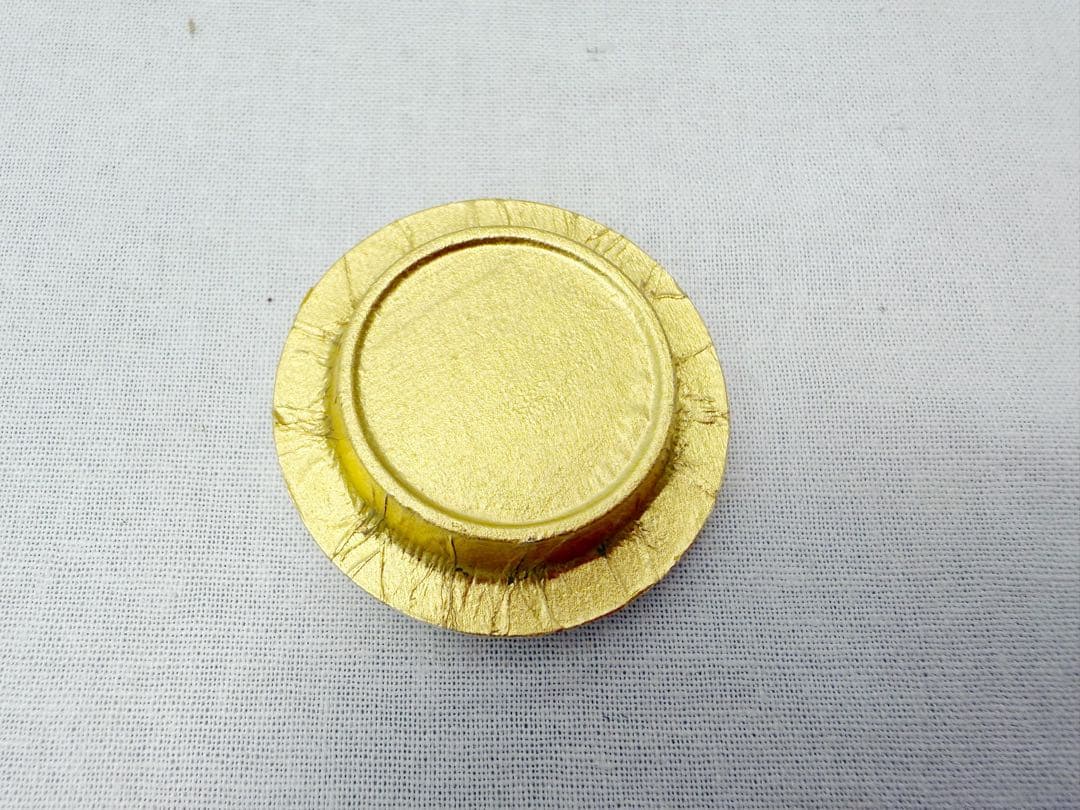 未使用 茶道具 大家具子造 硝子 丸肩衝 茶入 笹蔓緞子 仕覆付き 元箱