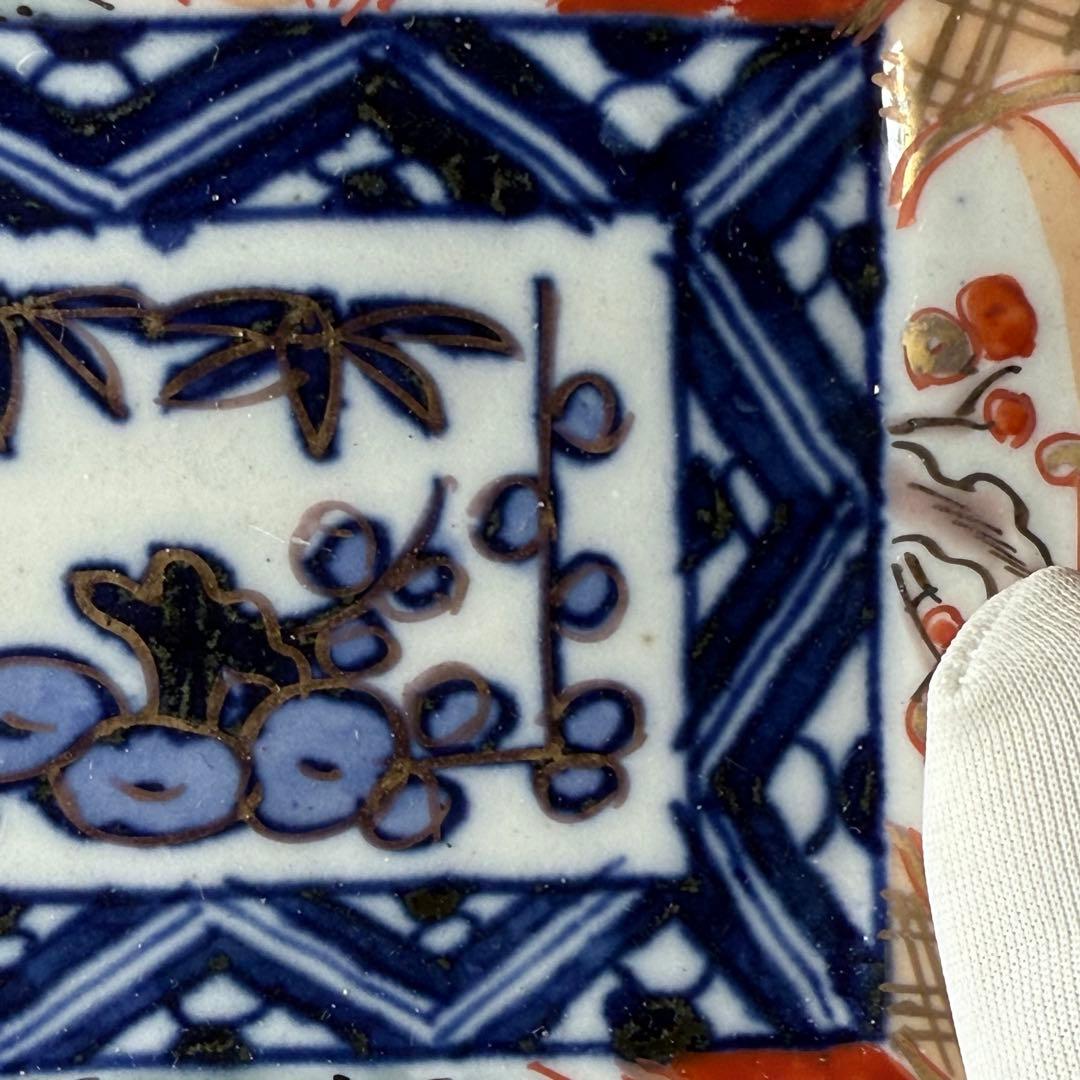 幕末〜明治期　上手　色絵風景画長皿　五客　絢爛豪華　緻密な絵付　古器を楽しむ