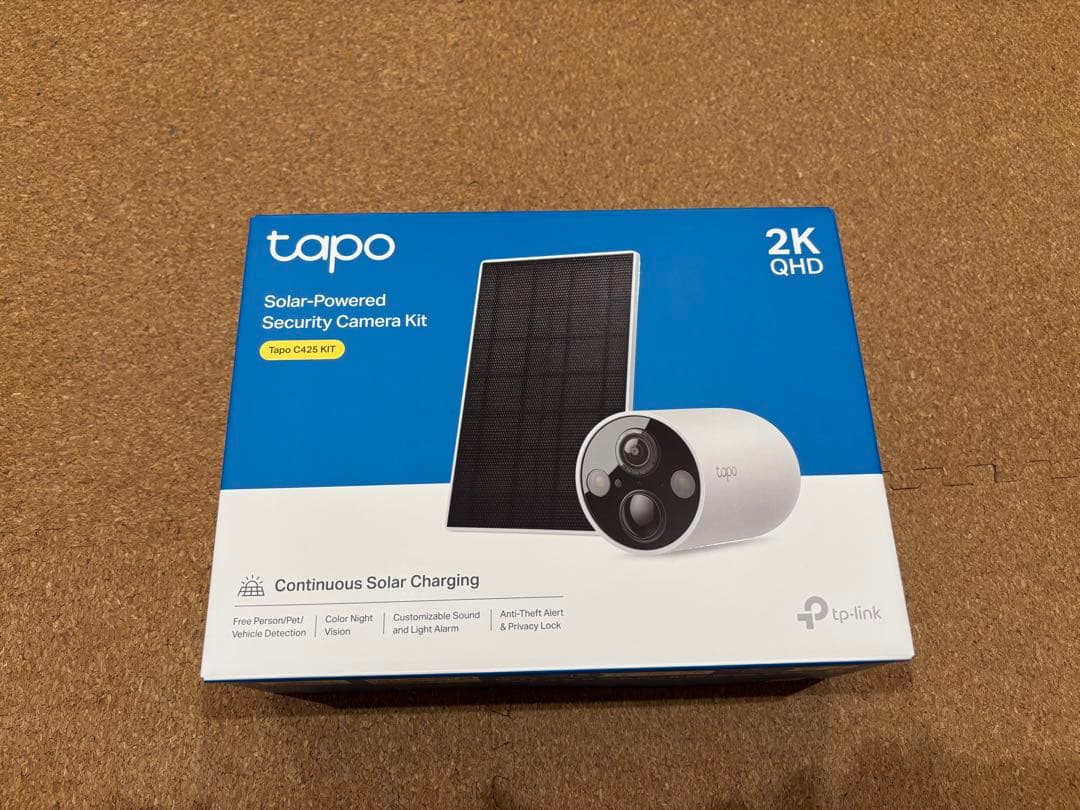 TP-link Tapo C425KIT ソーラーパネル付き防犯カメラ