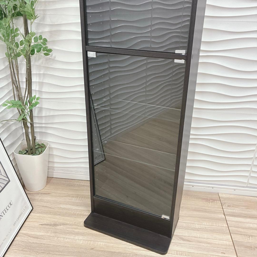 ⑤大阪府 神戸市 配達料無料！◇不二貿易◇ガラスコレクションケース◇ハイタイプ