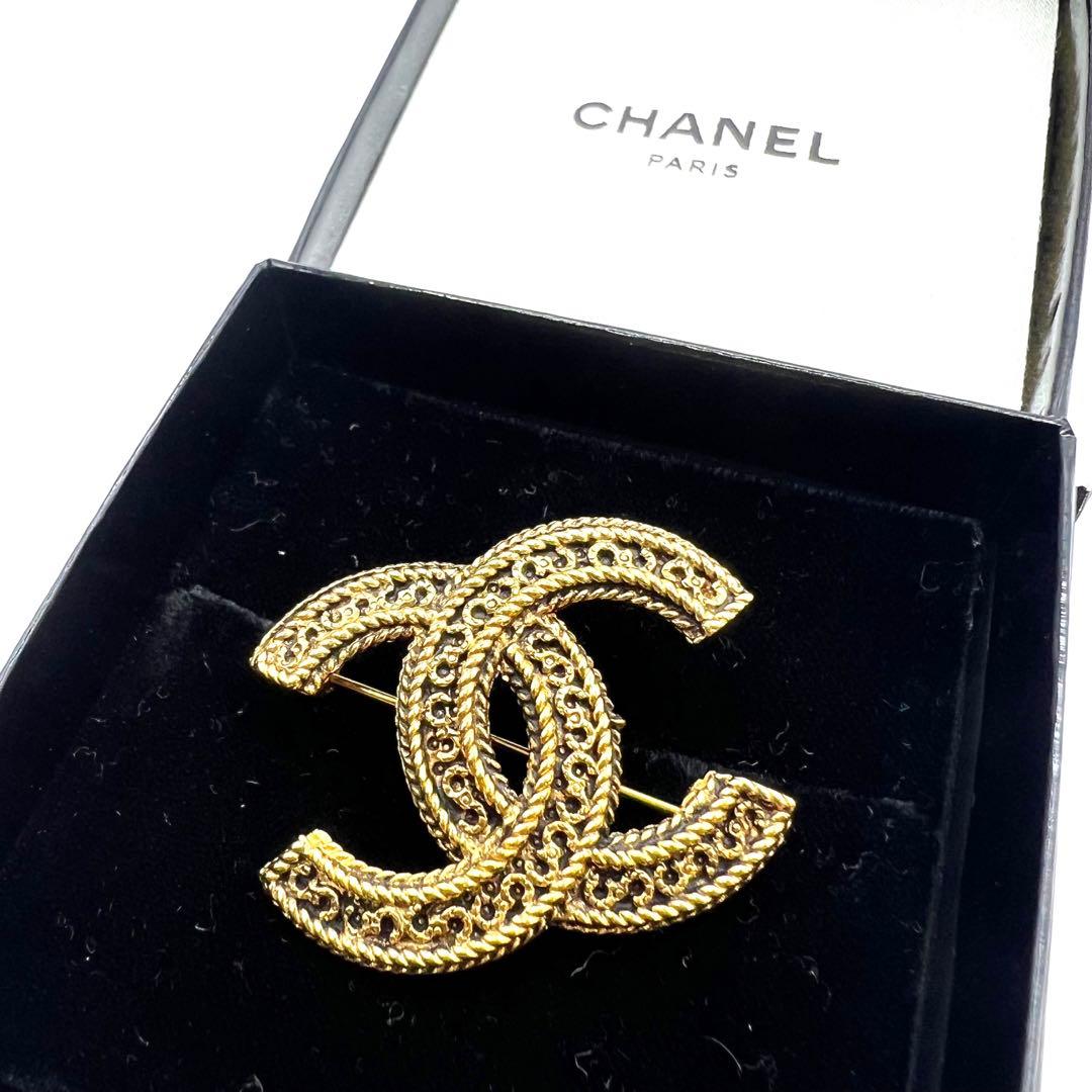 【未使用に近い/箱付き】シャネル ブローチ ココマーク ヴィンテージ 1109