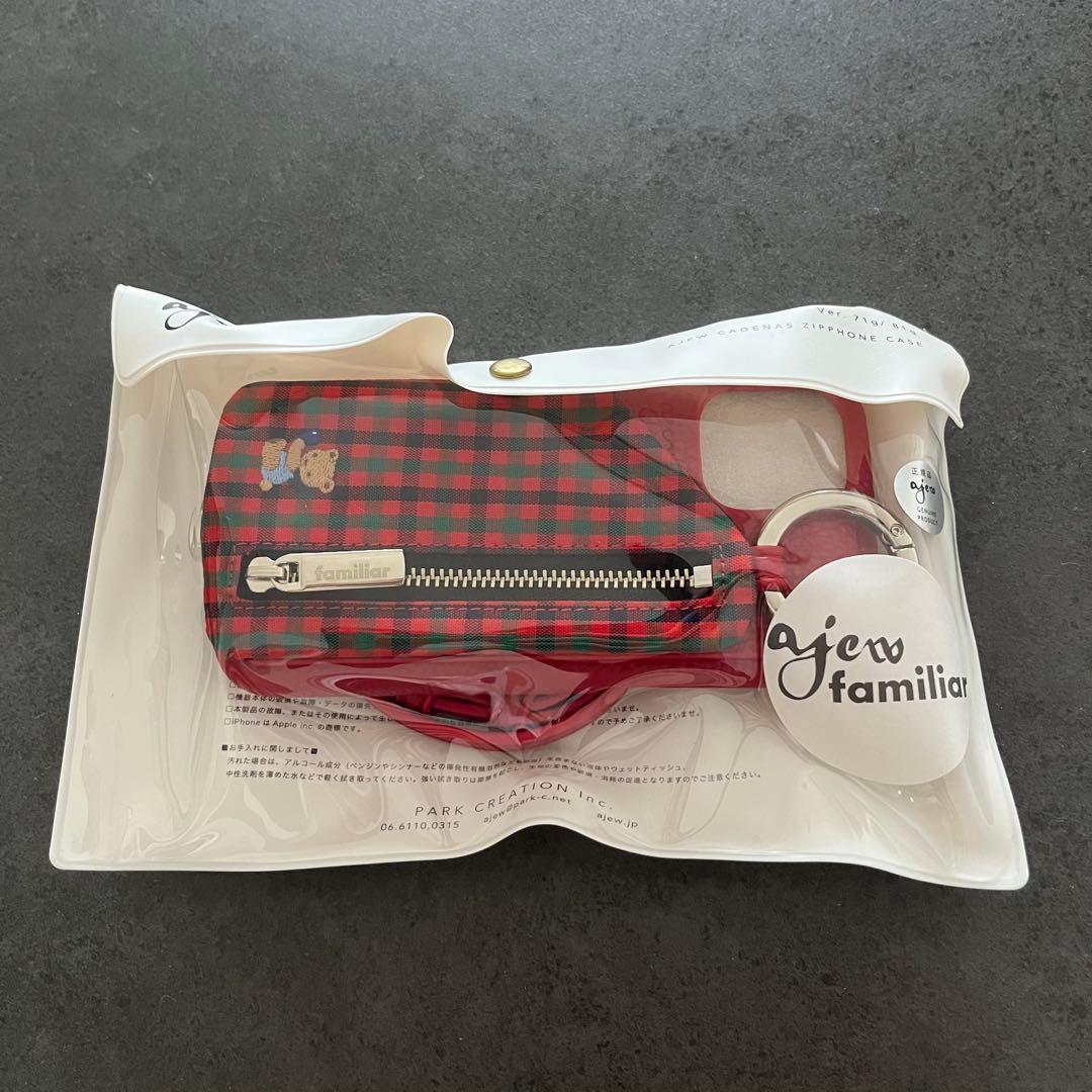 【新品未使用✨】ajew ×ファミリア マルチケース 赤