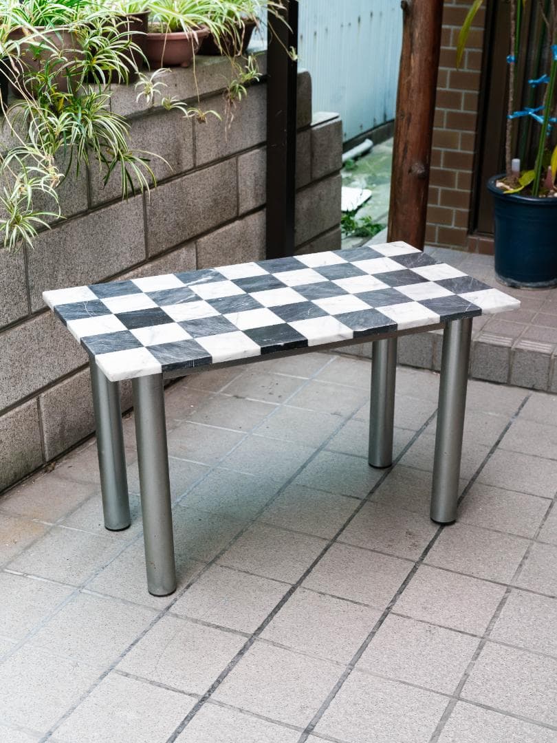 【こう】大理石 ヴィンテージ センターテーブル