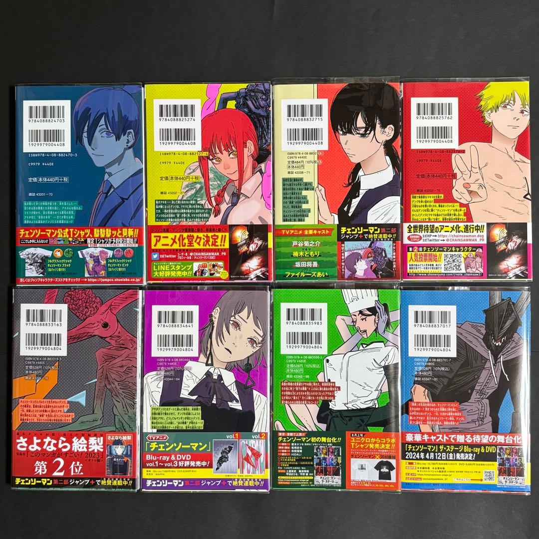 チェンソーマン　1巻〜20巻セット　帯付き　特典　ポストカード付き