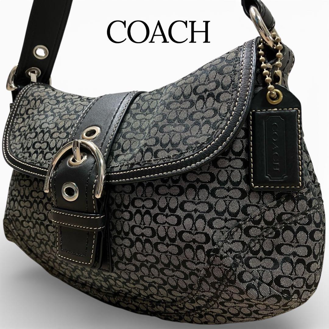 COACH ワンショルダーバッグ ソーホー シグネチャー レザー キャンバス