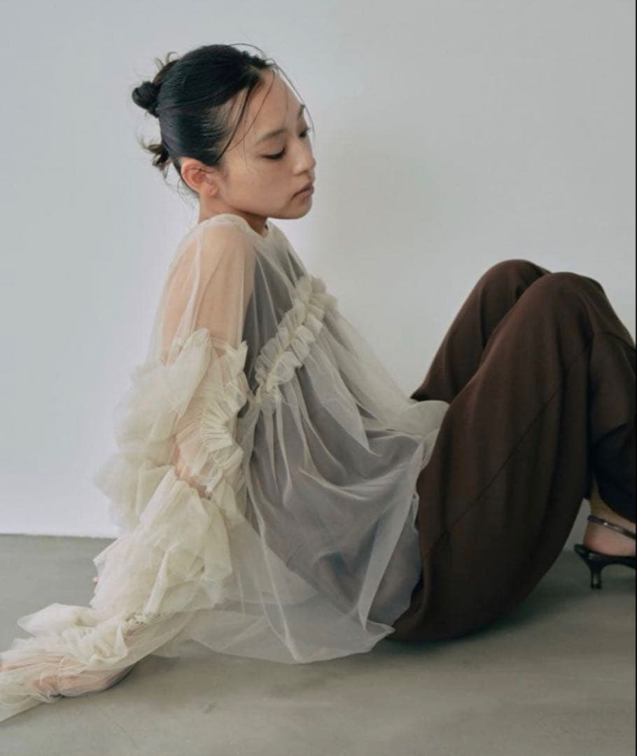 【新品】 ANDRESD デコラティブチュールトップス オケージョンドレス