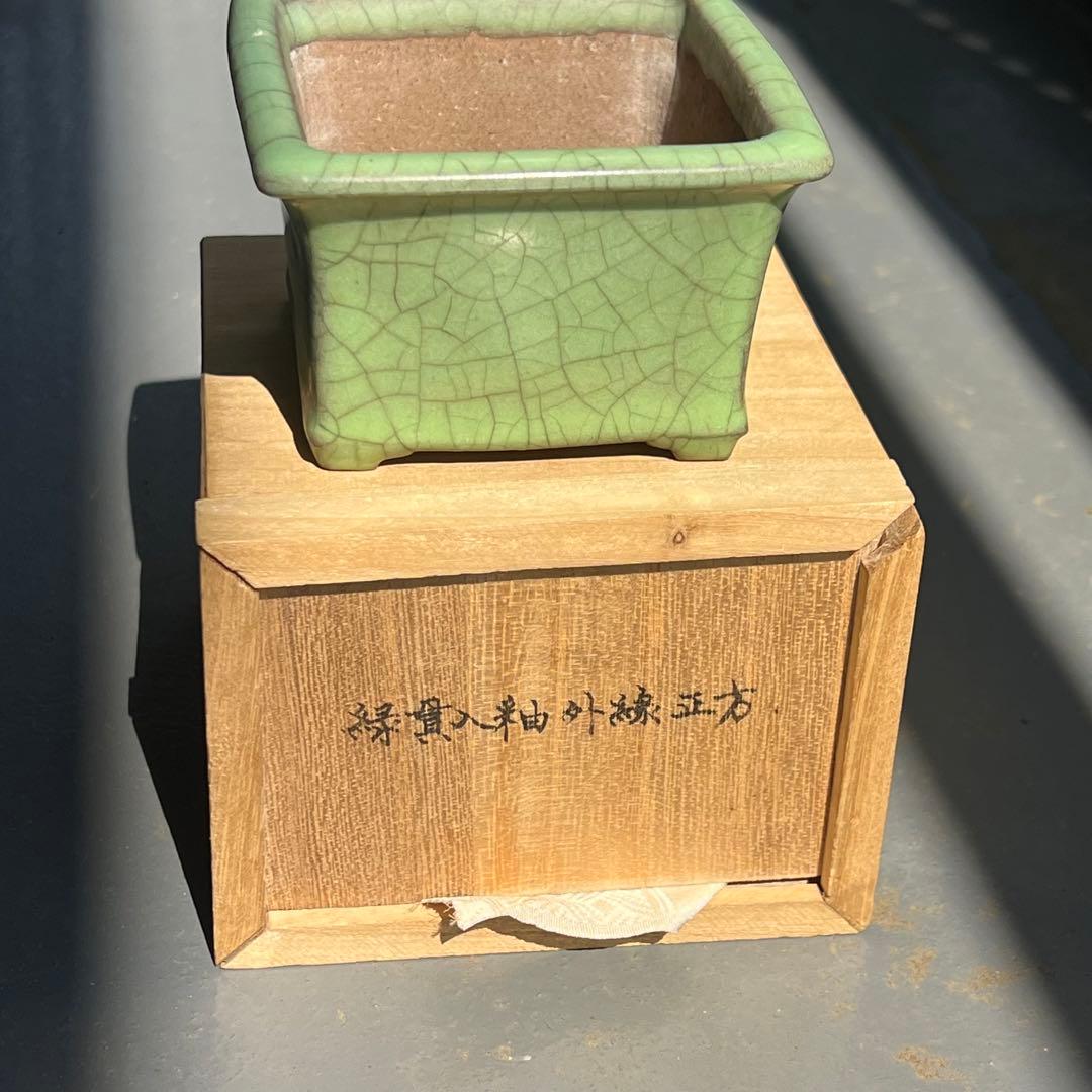 738.正方鉢 小品盆栽鉢 盆栽鉢 植木鉢 9.4*9.3*6cm