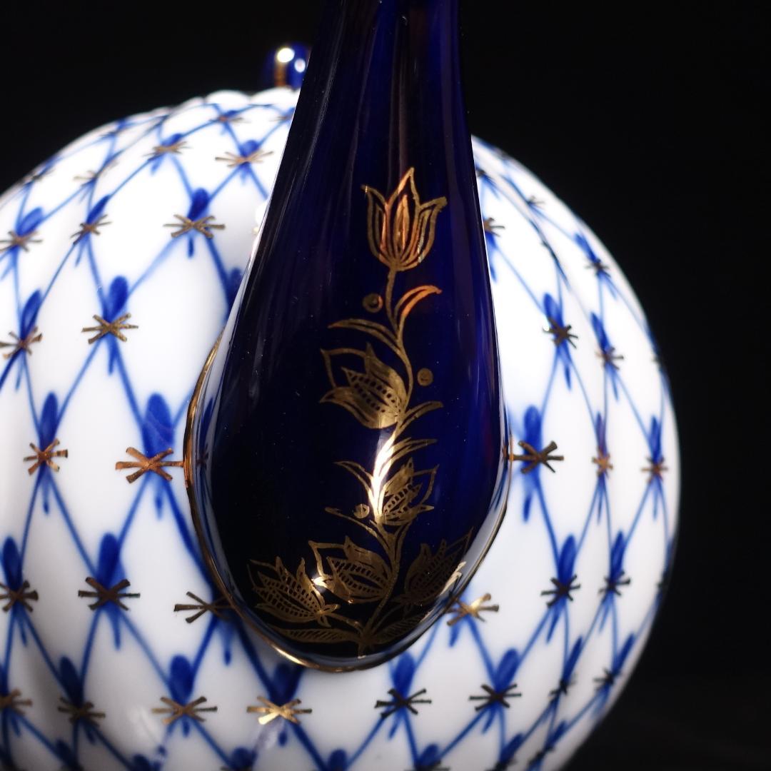 ロモノーソフ LOMONOSOV コバルトネット ポット クリーマー セット