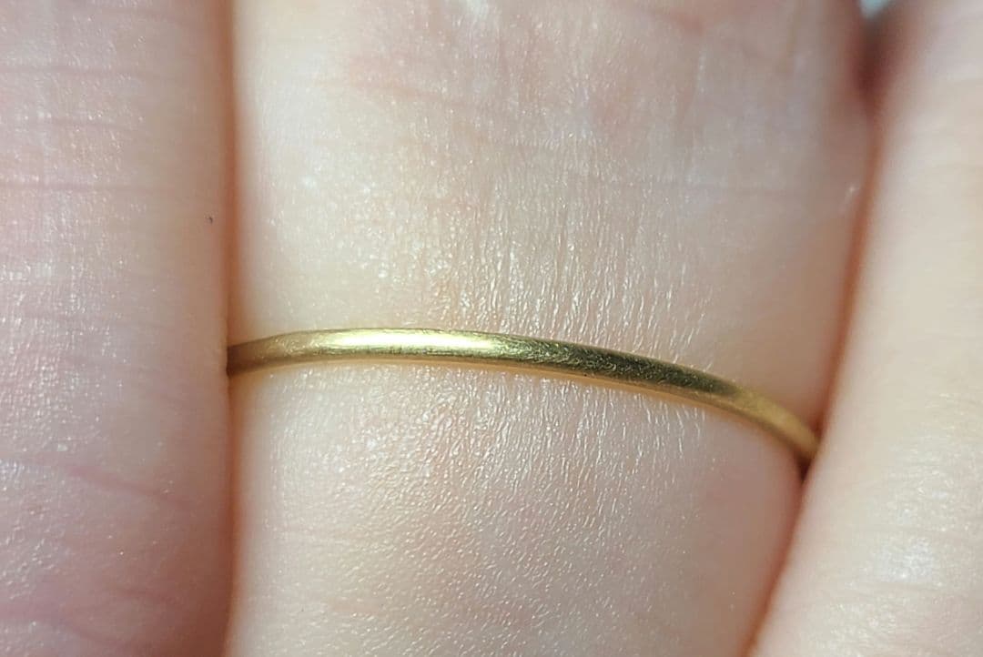 重ねづけにもぴったりです!★18金プレーンリング★