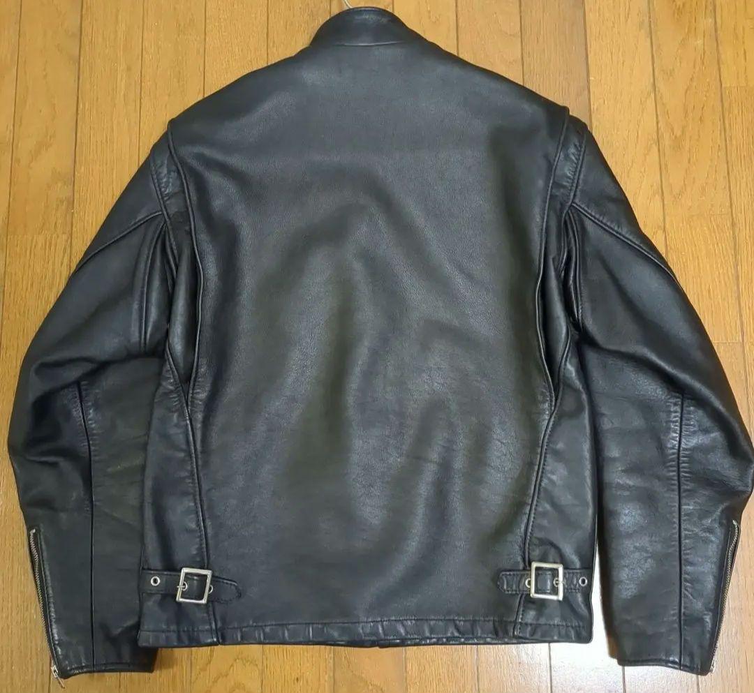 Schott 641シングルライダース ブラック レザー 40