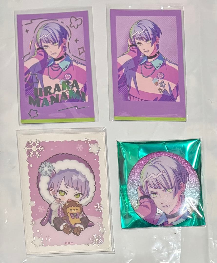 【新品未使用】ブレマイ　オリショ　カード　缶バッジ　麻波