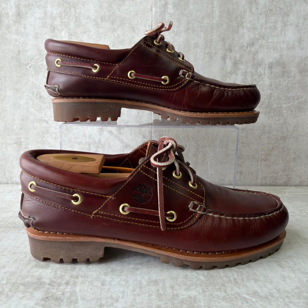 Timberland 3eye classic lug 26cm バーガンディ