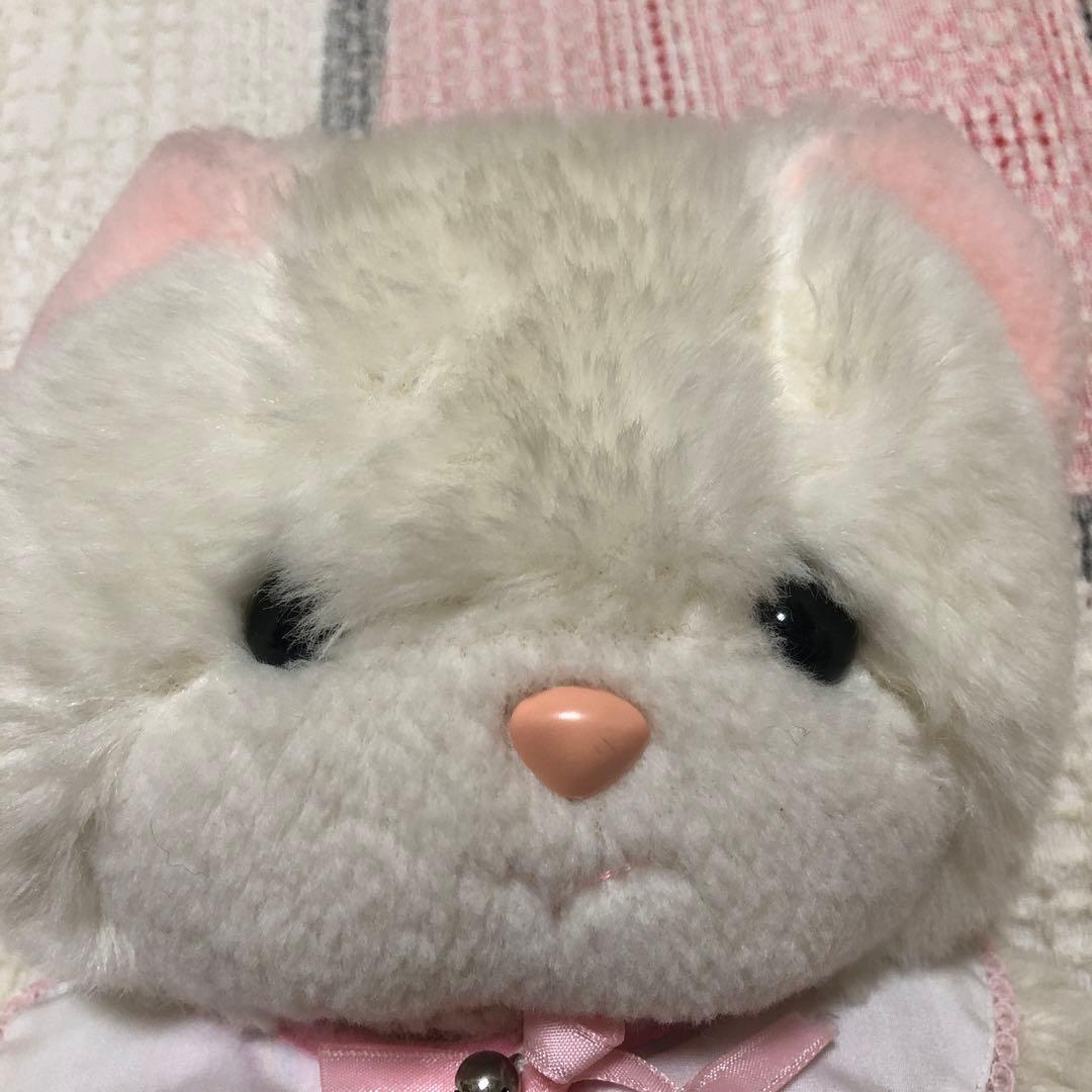 当時の物　昭和レトロ　ヴィンテージ 吉徳　クリーミー　猫　ぬいぐるみ　中古　②