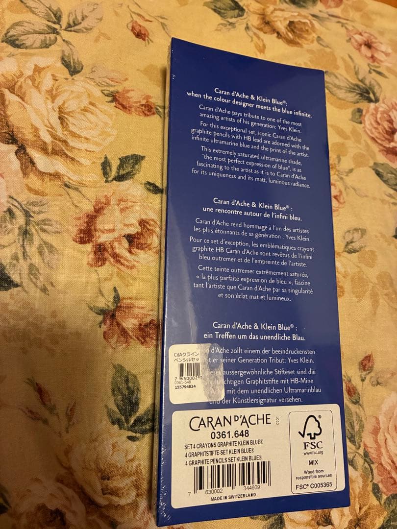 CARAN D'ACHE  Blue 4本セット　クラインブルー