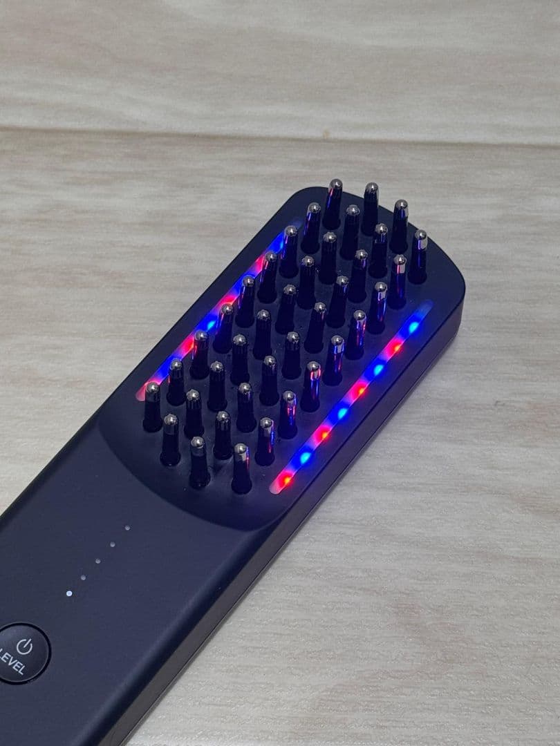 Brighte ブラシヘアアイロン LEDライト付きELEKIBRUSH