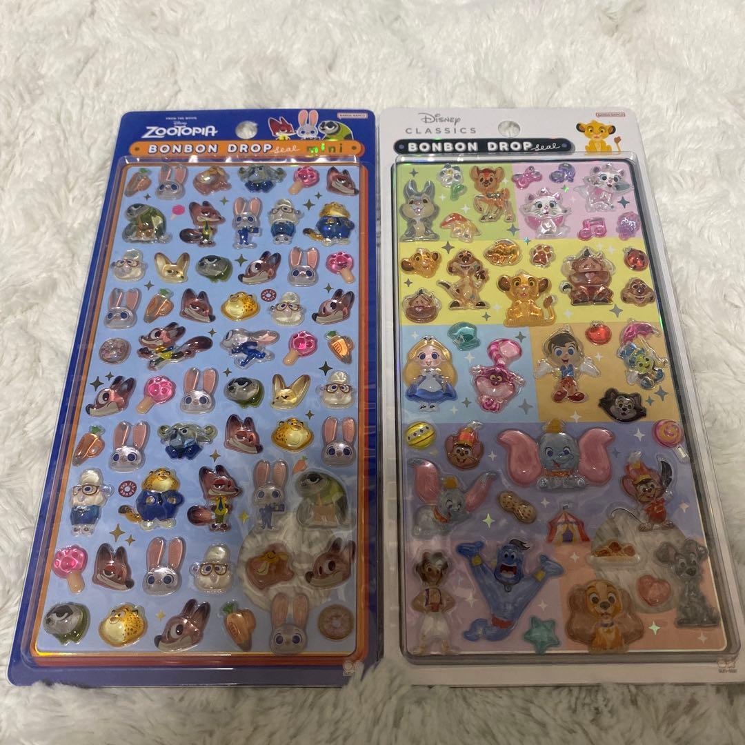 ボンボンドロップシール　ディズニー　サンリオ　ちいかわ　うるちゅる