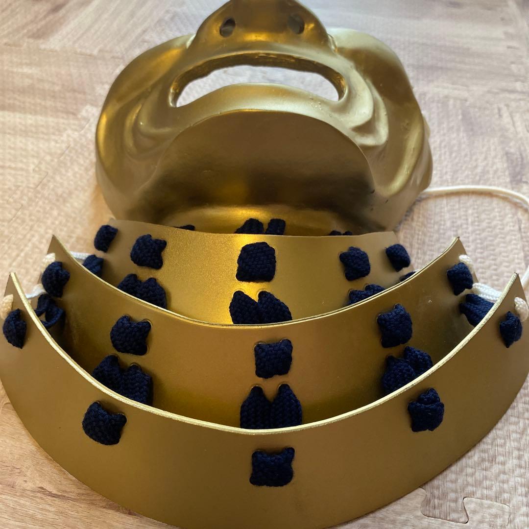 【着用可能】手作り面頬　武具　鎧兜　甲冑　等身大　半頬　　mempo mask