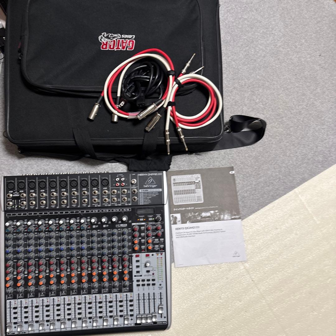 Behringer XENYX QX2442USB ミキサーGATORケース