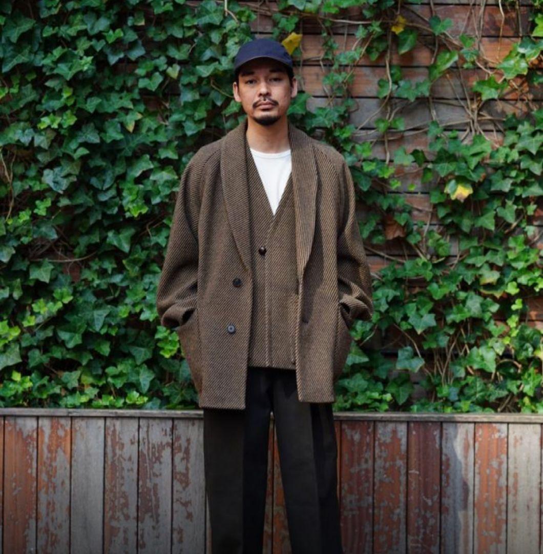 Phlannel ブラウンストライプ ベスト