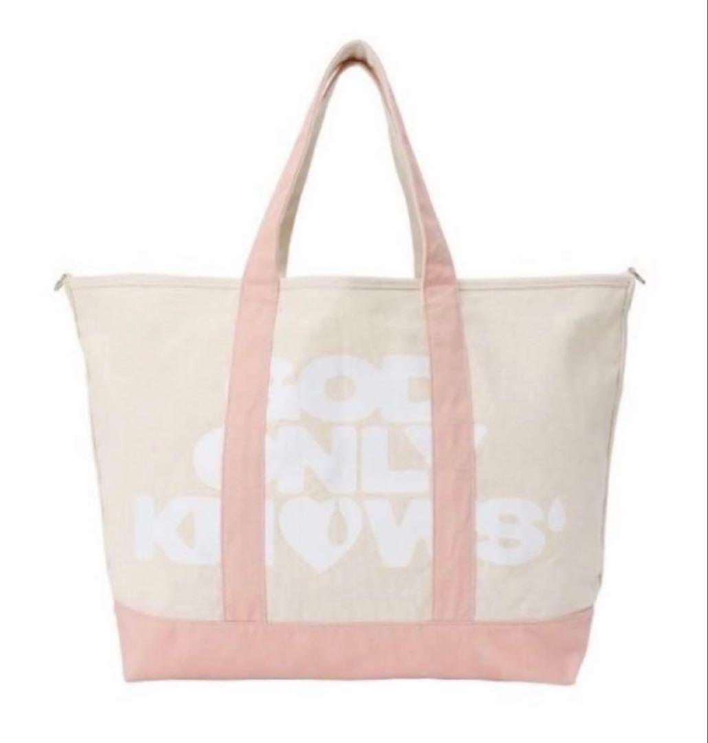 GOD ONLY KNOWS トートバッグ ピンク 岩田剛典
