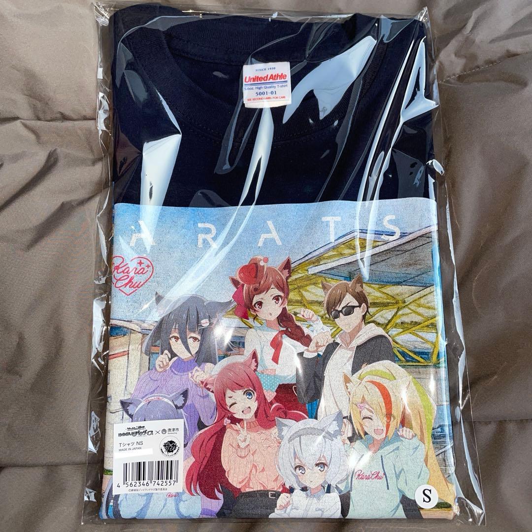 S　劇場版　ゾンビランドサガ　唐津　すきっちゃん！からチュッ　Tシャツ　ネイビー