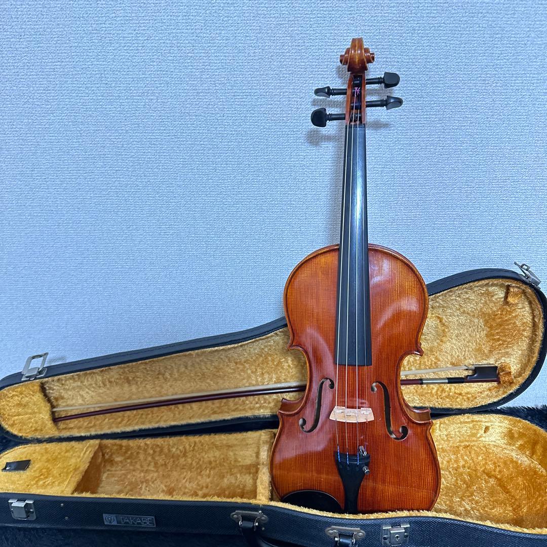 希少 SUZUKI No.470 4/4サイズ バイオリン 虎目 ケース 弓付属