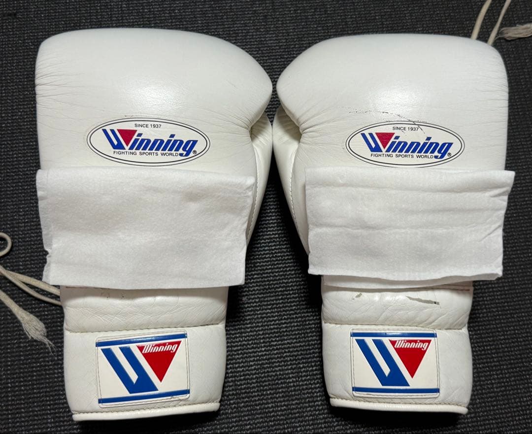 モモタロ Winning ボクシンググローブ ホワイト スーパーリング用