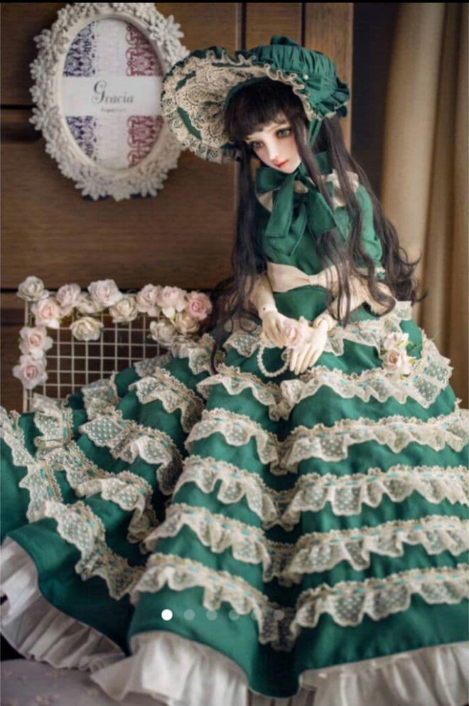 WG15 BJD　1/3 ドール 衣装 ロリタ 洋服　ワンピース ハンドメイド