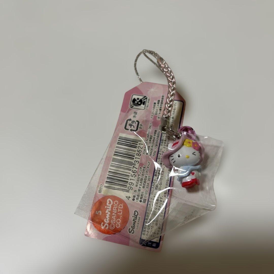 激レアハローキティ 銀座カンカン娘 ストラップ根付け 東京限定 サンリオ