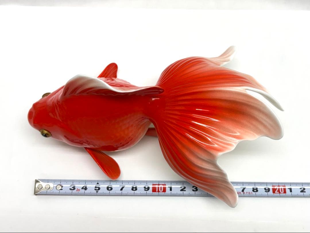 希少 オールドノリタケ 金魚 大 ボーンチャイナ 置物