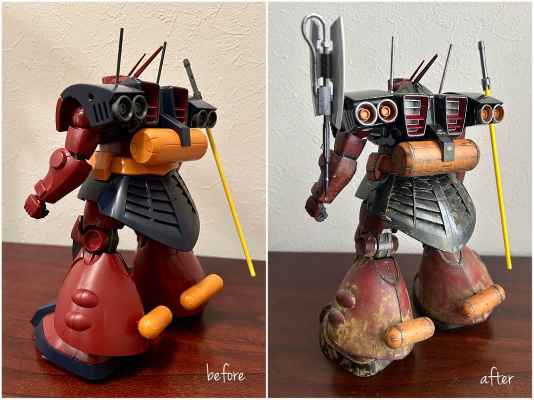 ガンプラ 【塗装済み完成品】MG 1/100 ドワッジ改 デザート・ロンメル機