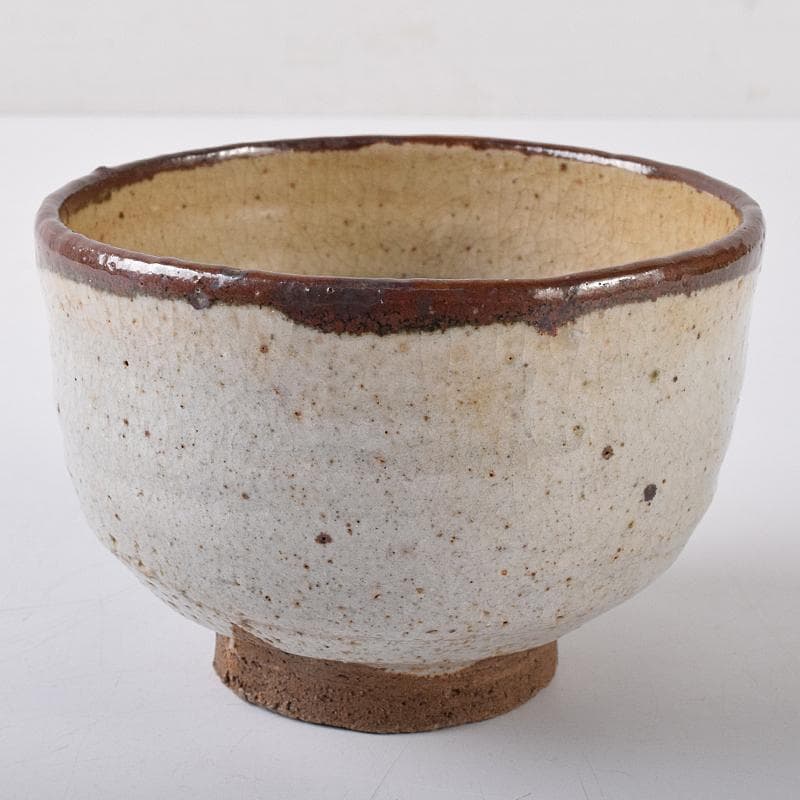 茶道具　唐津皮鯨茶碗　袱紗・時代箱付　V　R7954