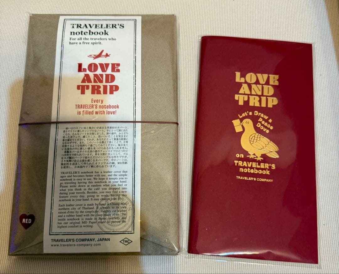 トラベラーズノート LOVE AND TRIP レギュラーサイズ　2点セット