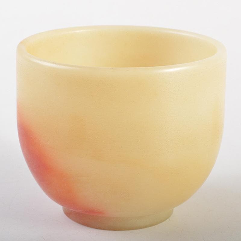 中国　玉石彫刻　酒盃　酒杯　合わせ箱　V　R7268