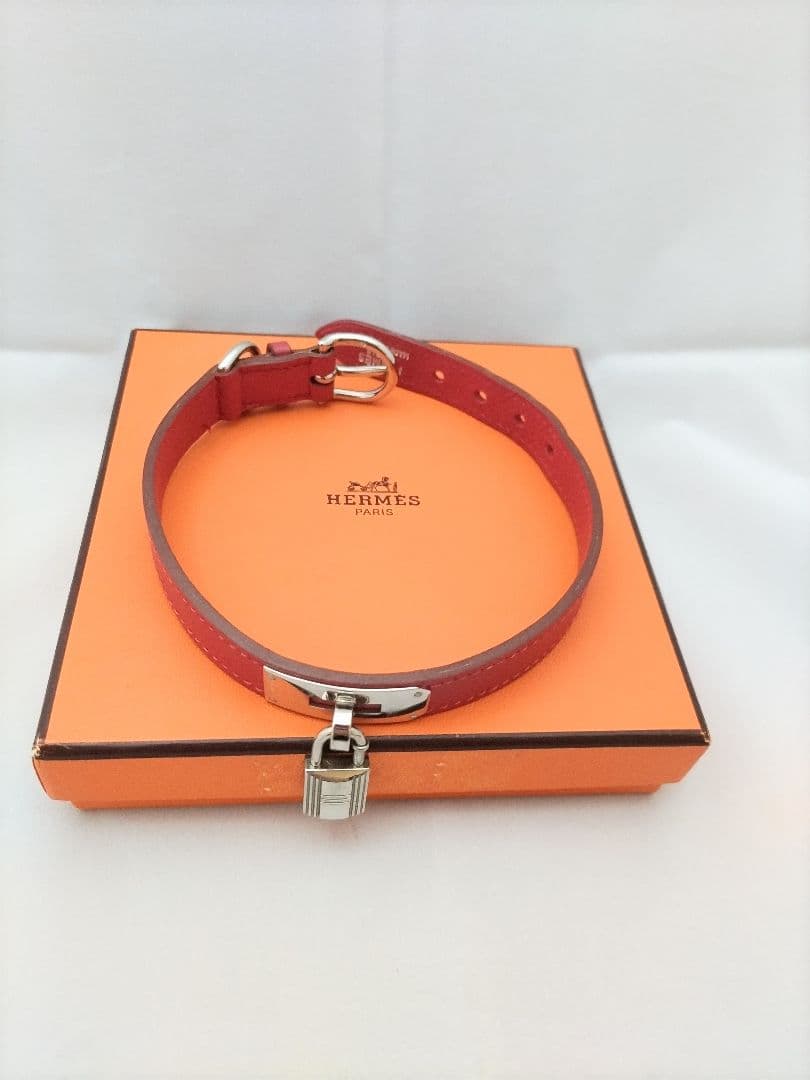 HERMES エルメスケリー　首輪　シルバー