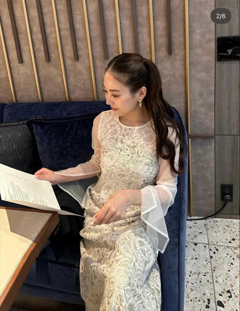 ANDRESDオケージョンドレス　イエロー