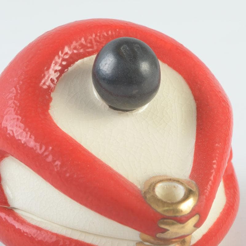 茶道具　萬古焼　加賀瑞山造　はじき猿　香合　共箱　V　9804