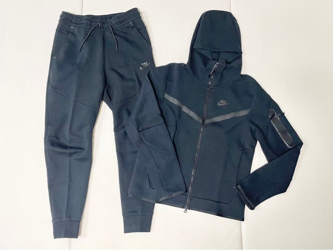 NIKE メンズ セットアップ パーカー テックフリース ブラック S